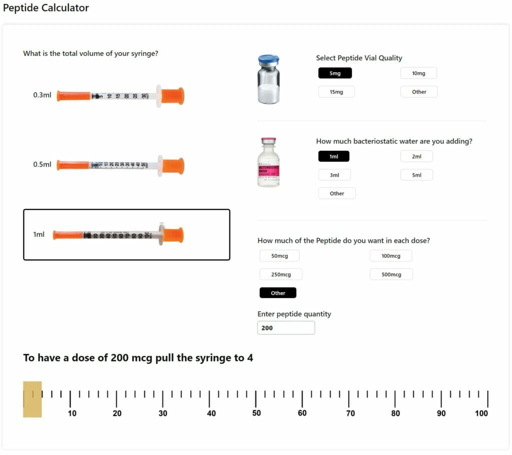 Peptide Reconstitution Dosing, Mixing and Storage Guidelines