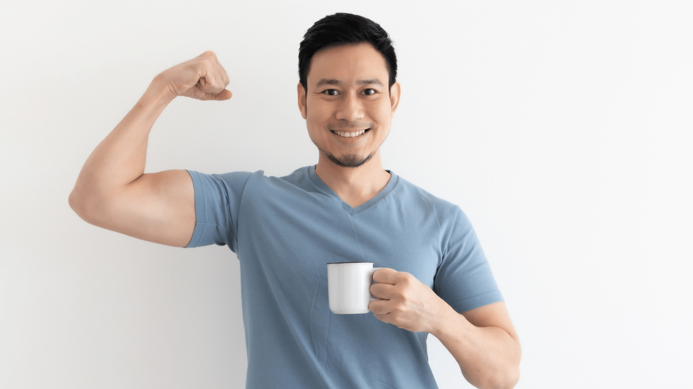 An image of a strong, confident and a healthy man