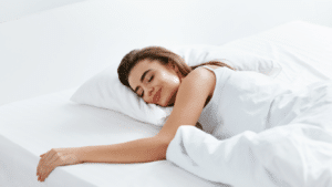 An image of a woman with a good sleep