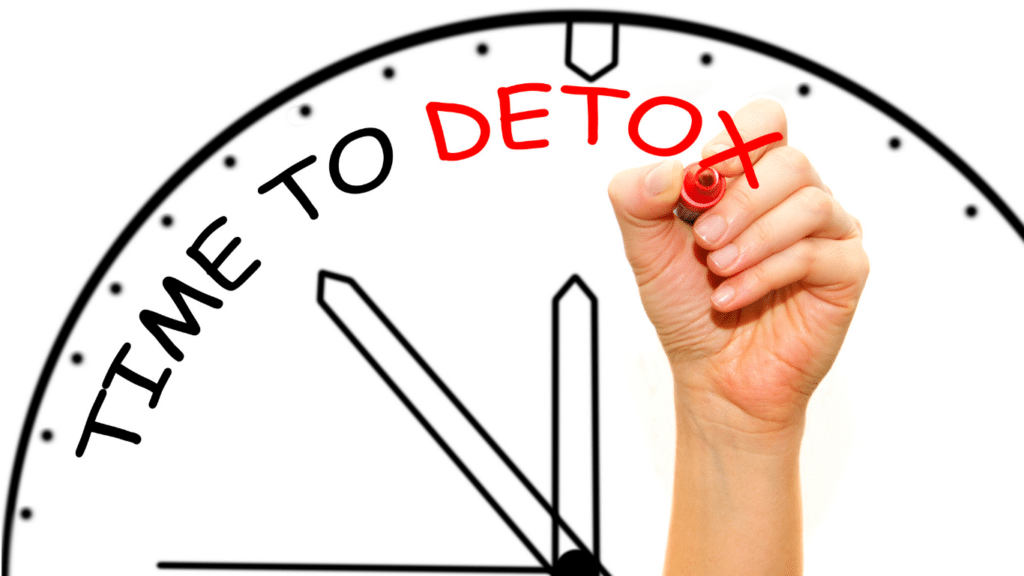 An image showing time to eliminate toxicants