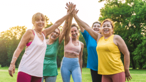 An image of healthy women aiming for biohacking