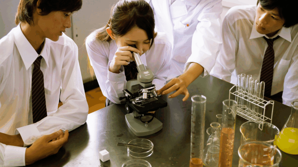 A scientist performing a laboratory experiment related to supplements.