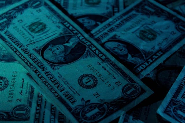 Image of dark money, representing outside influence